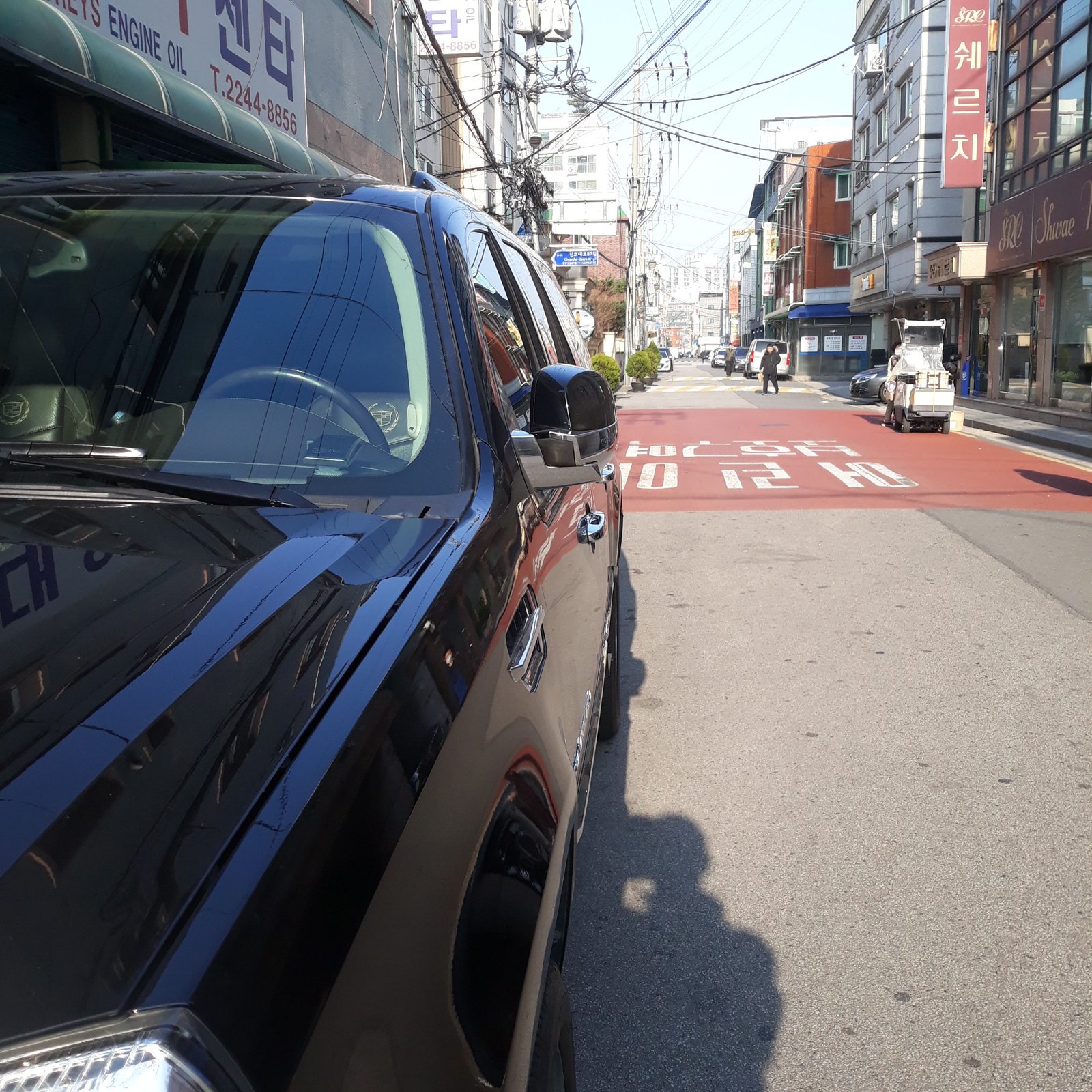 캐딜락 에스컬레이드 사이드미러 장착 모습 1