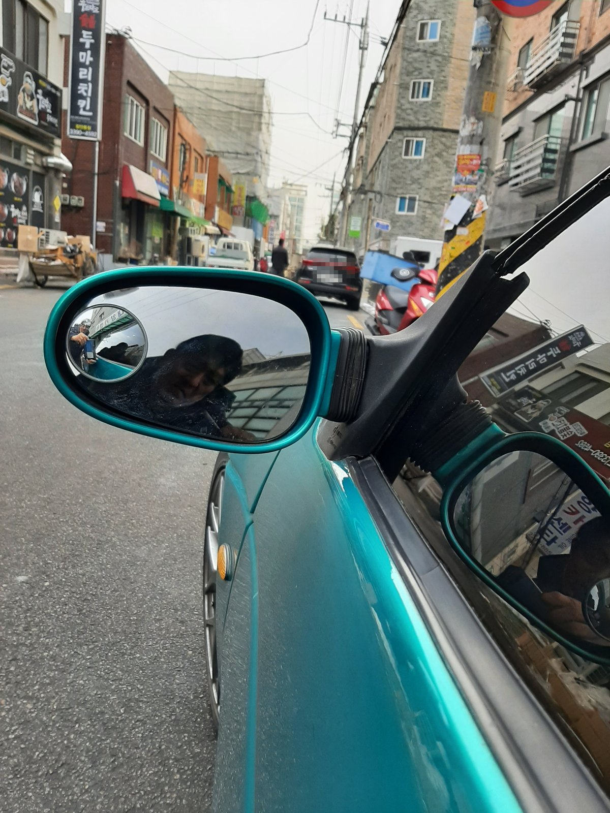 기아 엘란 운전석 사이드미러