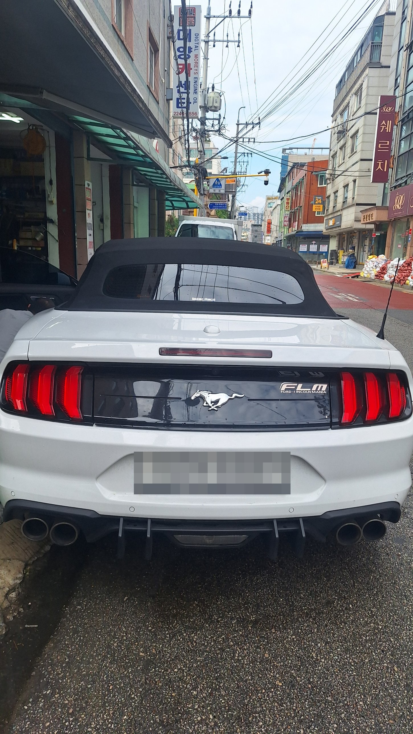 포드 머스탱 컨버터블 2019년식 후면